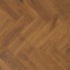 Heartwood Oak Herringbone Brandy Brushed and Matt Lacquered